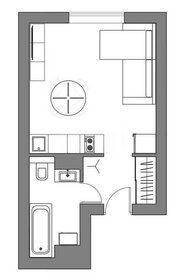 Квартира 24 м², студия - изображение 1