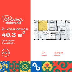 Квартира 40,3 м², 2-комнатная - изображение 2