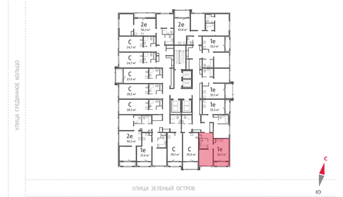 Квартира 36,5 м², 1-комнатная - изображение 3