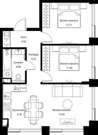 Квартира 60 м², 2-комнатная - изображение 2
