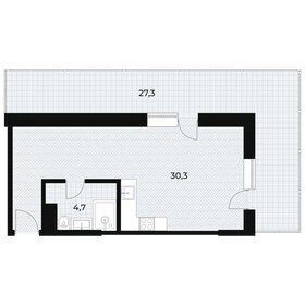 Квартира 62,2 м², студия - изображение 1