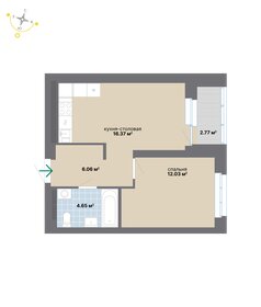Квартира 41,9 м², 1-комнатная - изображение 2