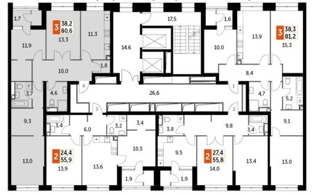 Квартира 80,6 м², 3-комнатная - изображение 1