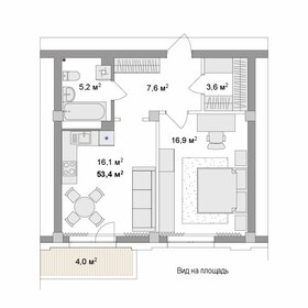Квартира 53,3 м², 2-комнатная - изображение 1