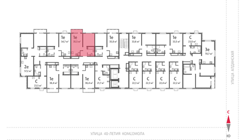 Квартира 35,5 м², 1-комнатная - изображение 3