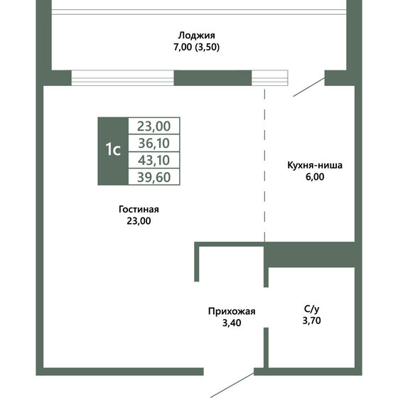 57,7 м², 3-комнатная квартира 8 490 000 ₽ - изображение 89