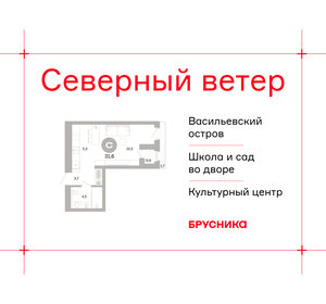 Квартира 31,6 м², студия - изображение 1