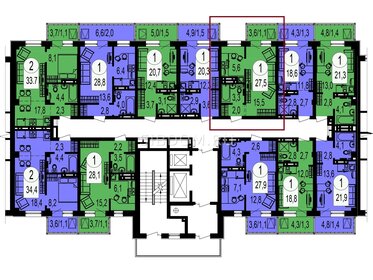 Квартира 27 м², 1-комнатная - изображение 4
