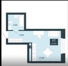 Квартира 27 м², студия - изображение 1
