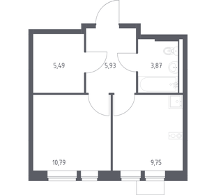 Квартира 35,8 м², 1-комнатная - изображение 1