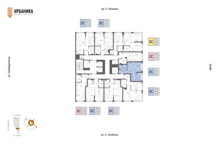 Квартира 38,4 м², 2-комнатная - изображение 2
