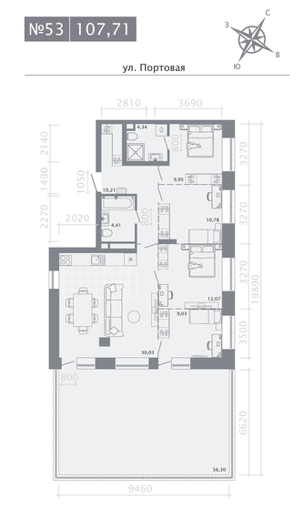 152,1 м², 4-комнатная квартира 48 274 024 ₽ - изображение 8
