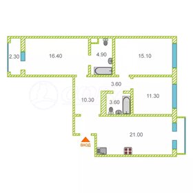 Квартира 87 м², 3-комнатная - изображение 1