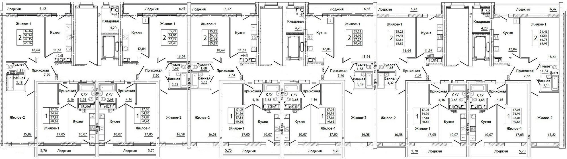 35 м², 1-комнатная квартира 3 200 000 ₽ - изображение 76