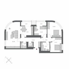 Квартира 113 м², 4-комнатная - изображение 2