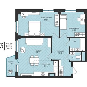 Квартира 70,1 м², студия - изображение 1