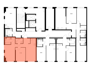 Квартира 61,5 м², 2-комнатная - изображение 2