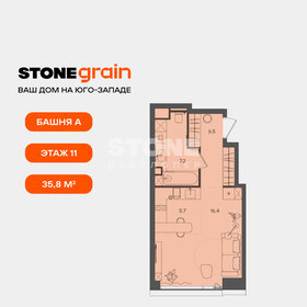 Квартира 35,8 м², 1-комнатная - изображение 1