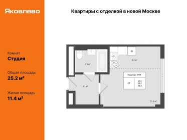 Квартира 25,2 м², студия - изображение 1