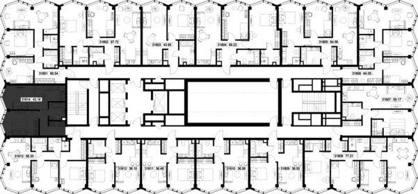 Квартира 43,2 м², 1-комнатная - изображение 2