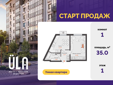 Квартира 35 м², 1-комнатная - изображение 1