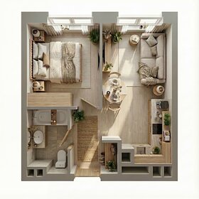 Квартира 31,8 м², 1-комнатная - изображение 3