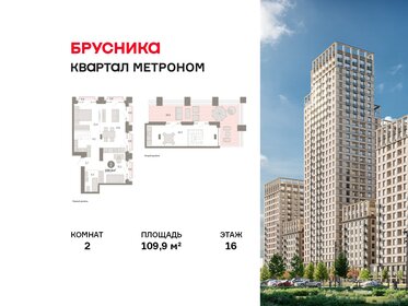 Квартира 109,9 м², 2-комнатная - изображение 1