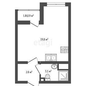 Квартира 25,3 м², студия - изображение 1