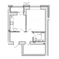 Квартира 40,9 м², 1-комнатная - изображение 1