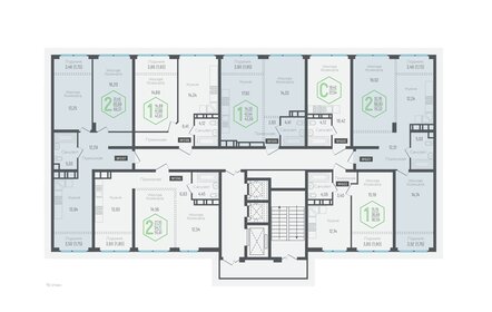 Квартира 55,4 м², 2-комнатная - изображение 2