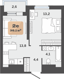 Квартира 35,5 м², 1-комнатная - изображение 1