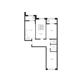 Квартира 83,7 м², 3-комнатная - изображение 1