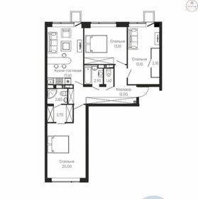 Квартира 88,9 м², 3-комнатная - изображение 1