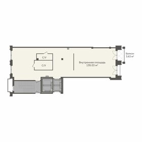 Квартира 140,1 м², 2-комнатная - изображение 1