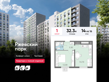 Квартира 32,3 м², 1-комнатная - изображение 1