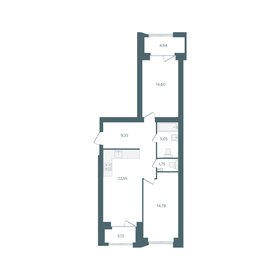 Квартира 72 м², 2-комнатная - изображение 1