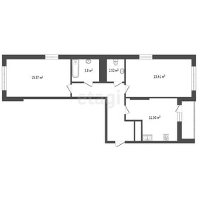 Квартира 59,2 м², 2-комнатная - изображение 1