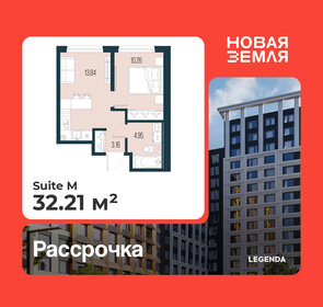 Квартира 32,2 м², 1-комнатная - изображение 1