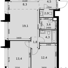 Квартира 69,4 м², 3-комнатная - изображение 2