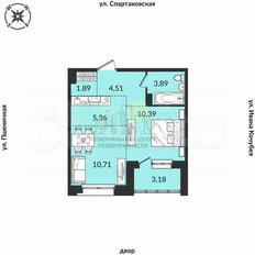 Квартира 40 м², 1-комнатная - изображение 5