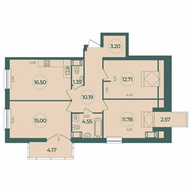 Квартира 77,3 м², 3-комнатная - изображение 1