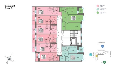 Квартира 56,6 м², 2-комнатная - изображение 2