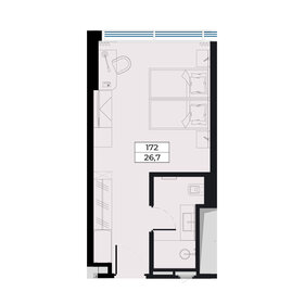 Квартира 27,1 м², студия - изображение 1