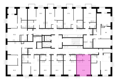 Квартира 26 м², студия - изображение 2