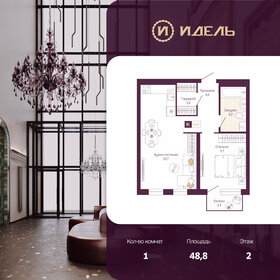 Квартира 48,8 м², 1-комнатная - изображение 1