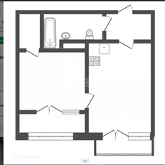 Квартира 34,2 м², 1-комнатная - изображение 2