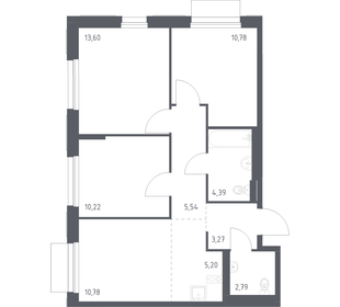 Квартира 66,6 м², 3-комнатная - изображение 1