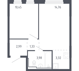 Квартира 36,2 м², 1-комнатная - изображение 1