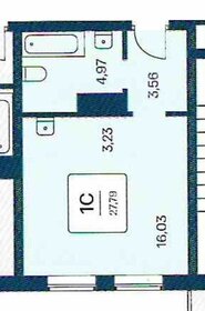 Квартира 28 м², студия - изображение 2