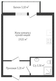 Квартира 25,7 м², студия - изображение 1
